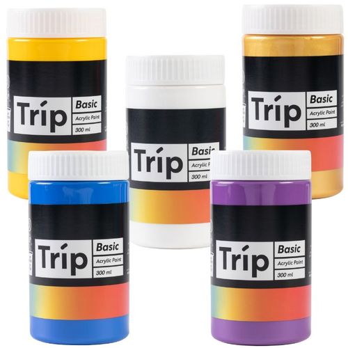 צבעי אקריליק 300 מל TRIP