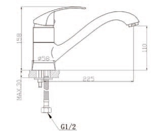 ברז פרח Aquila Pelican 4204A אקווילה