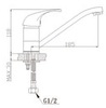 ברז פרח פיה בינונית Aquila Colomba 2404A-1