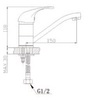 ברז פרח פיה קצרה Aquila Colomba 2404A-0