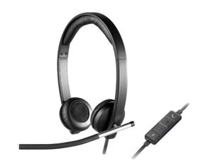 אוזניות עסקיות חוטיות Logitech H650e USB Headset with Noise-Cancelling Microphone