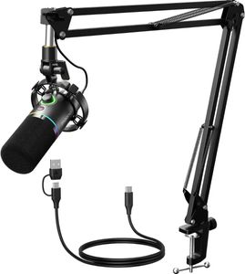 מיקרופון דינמי עם חצובה בחיבור XLR/USB Maono PD200XS