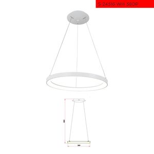 CCT 38CM 40W תליה ורונה לד קוטר לבן