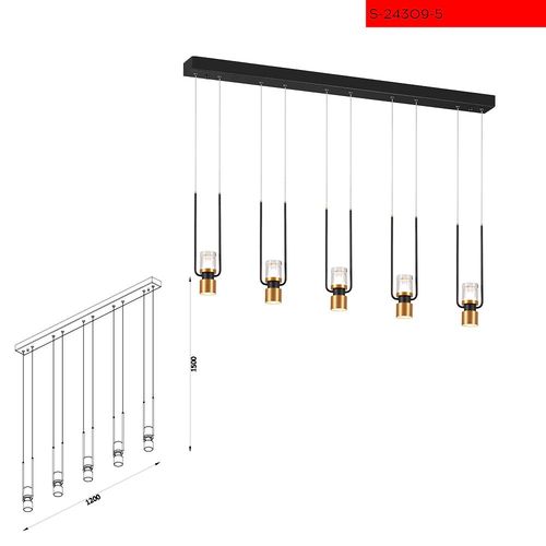 30W מנורת תליה רמונה לד חמישיה