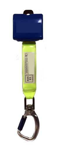 בולם נפילה רצועה נסוג (יויו) 2.5 מ' כולל קרבינה גדולה מסתובבת EN360