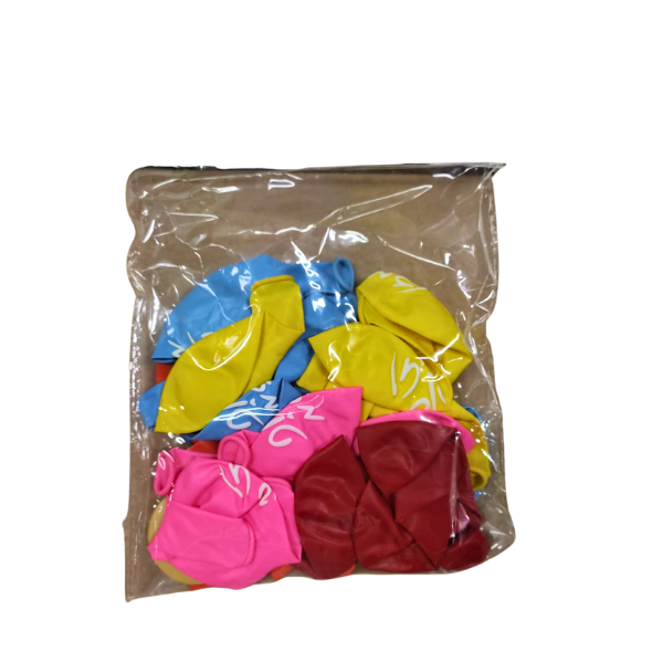 30 בלונים מזל טוב צבעוני + סרט קשירה