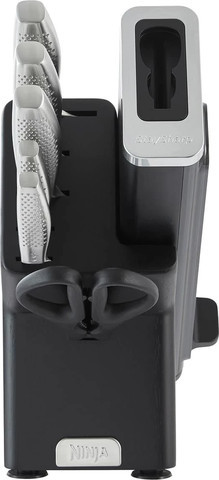 NINJA K62006EUUK STAYSHARP 6-PIECE KNIFE SET & WOOD BLOCK סט סכינים 6 חלקים צבע שחור