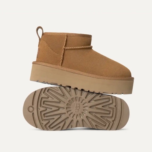 מגף UGG מיני פלטפורמה חום מידות 31-35 לילדים