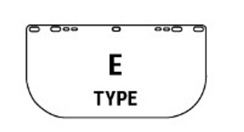 פלסטיק שקוף דגם E למגן פנים 1015217