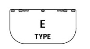 פלסטיק שקוף דגם E למגן פנים 1015217