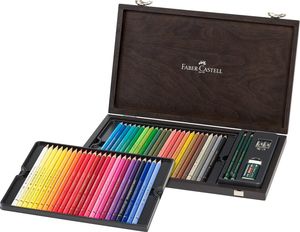  סט 48 עפרונות פוליכרומוס מארז עץ Faber Castell