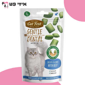 חטיף כריות דנטלי קט פסט בטעם בקר לחתול 30 גרם Cat Fest