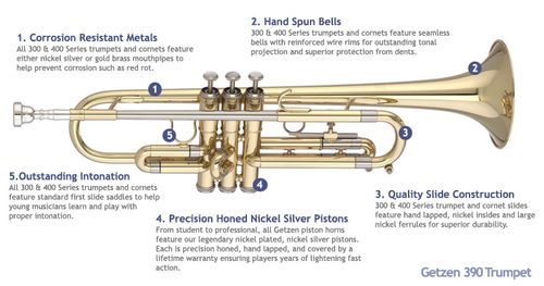 זוית נוספת Getzen Bb 390 Trumpet
