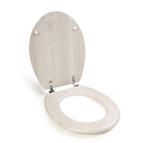 מושב אסלה MDF לבן פרקט