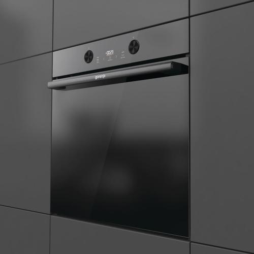 תנור בילד אין Gorenje BPS6737E04DBG פירוליטי, זכוכית שחורה,  77 ליטר