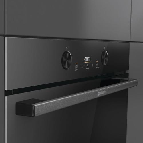 תנור בילד אין Gorenje BPS6737E04DBG פירוליטי, זכוכית שחורה,  77 ליטר
