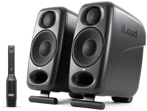 זוג מוניטורים אולפניים בצבע שחור iLoud Micro Pro מבית IK Multimedia