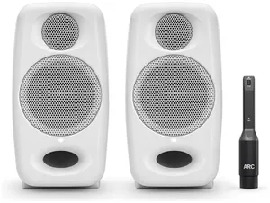 זוג מוניטורים אולפניים בצבע לבן iLoud Micro Pro מבית IK Multimedia