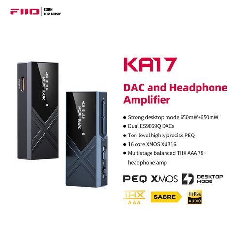 מגבר נייד דונגל DAC/AMP דגם FiiO KA17