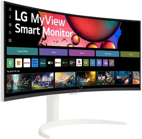 מסך חכם LG MyView Smart Monitor 34SR650QC-W לבן