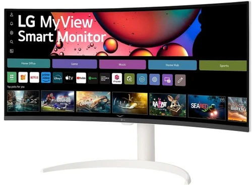 מסך חכם LG MyView Smart Monitor 34SR650QC-W לבן