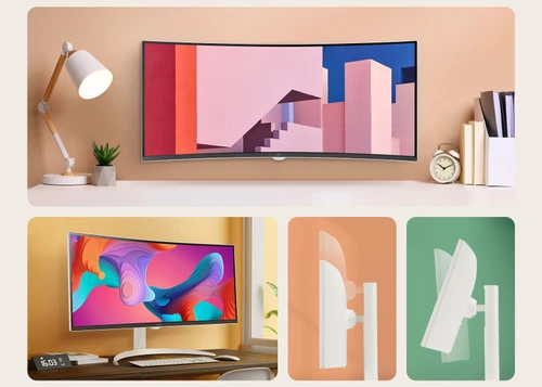 מסך חכם LG MyView Smart Monitor 34SR650QC-W לבן