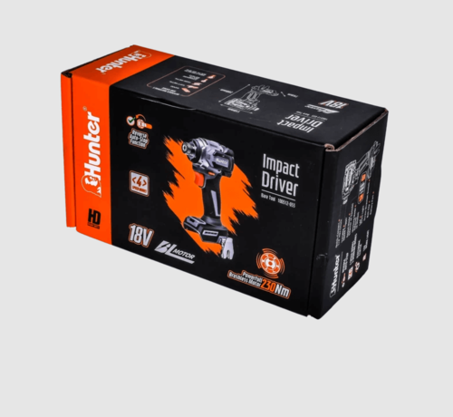 מברגת אימפקט קצרה Hunter Brushless 18V + סוללה 3Ah ומטען