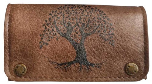 קייס מיני לטבק מעוצב MAMO – דגם Tree of Life Brown