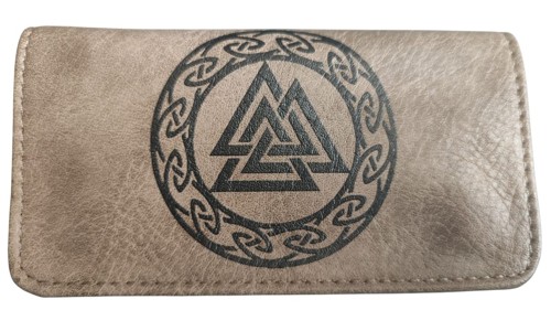 קייס בינוני לטבק ואביזרי גלגול – Valknut Symbol Tobacco Case