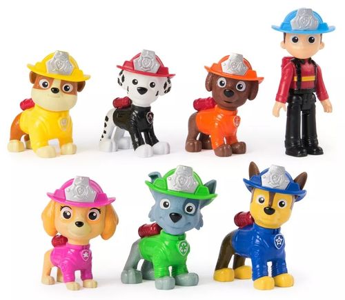 מארז מתנה 7 דמויות משחק ואספנות צוות כיבוי וחילוץ אש