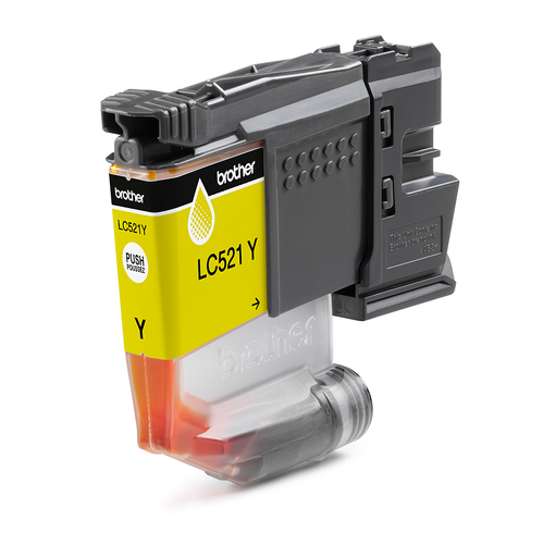 ראש דיו מקורי צהוב Brother LC521Y