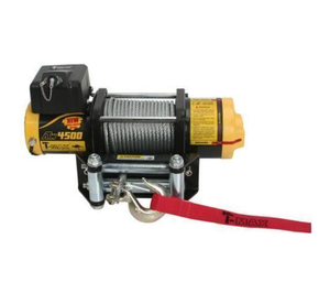 כננת משיכה 4500LBS 12V T-MAX לטרקטורון כבל פלדה