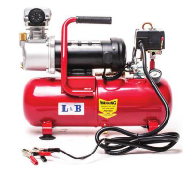 מדחס אויר 12V מקצועי עם מיכל 8 ליטר 112 ליטר/דקה, קומפקטי ומקצועי