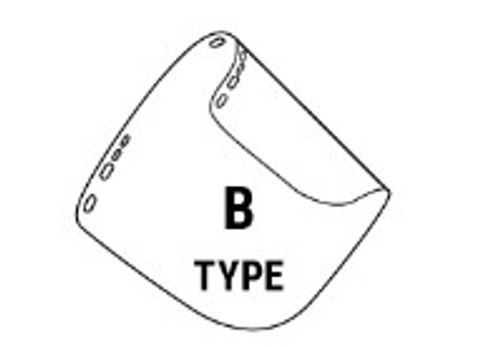 פלסטיק שקוף דגם B למגן פנים 1015217