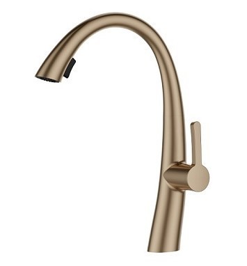 ברז מטבח נשלף 1055RG רוז גולד מט SIVANOFIR