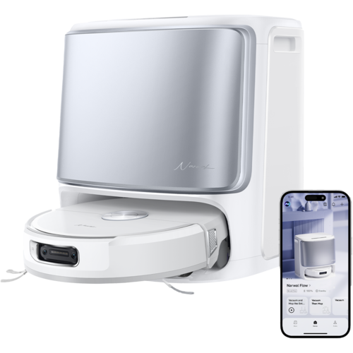 שואב אבק רובוטי שוטף Narwal Flow לבן/כסוף