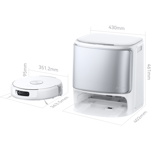 שואב אבק רובוטי שוטף Narwal Flow לבן/כסוף