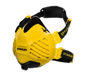 STANLEY P3 - מסכת חצי פנים מקצועית P3 להגנה מאבק, רסס ואדים רעילים כולל זוג מסננים EN140 מידה S/M