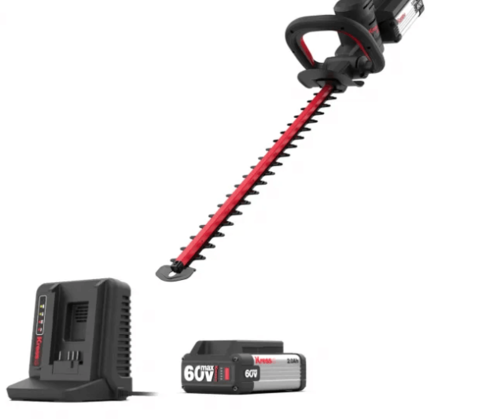גוזם גדר חיה בראשלס נטען 60V + סוללה 2AH + מטען מהיר  KG262.9