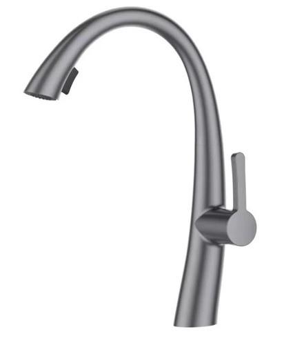 ברז מטבח נשלף 1055GR אפור גרפיט מט SIVANOFIR