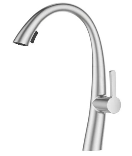 ברז מטבח נשלף 1055CB ניקל מוברש SIVANOFIR