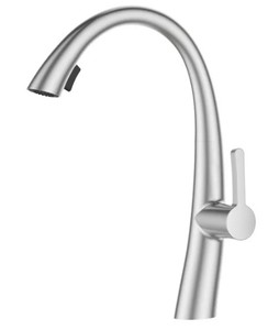 ברז מטבח נשלף 1055CB ניקל מוברש SIVANOFIR