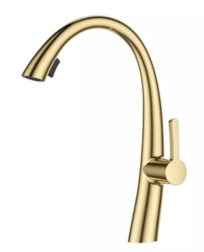 ברז מטבח נשלף 1055YB זהב מט SIVANOFIR