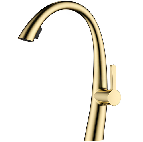 ברז מטבח נשלף 1055G זהב מבריק SIVANOFIR