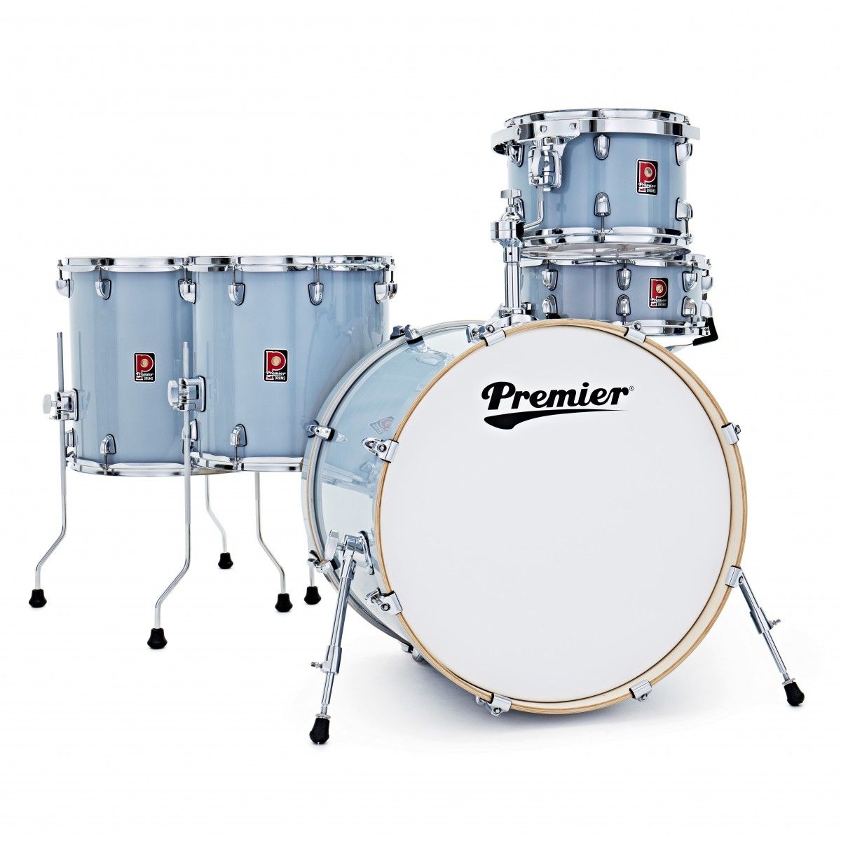 סט של 5 תופים "22 מבית Premier סדרה Artist בצבע Steel Grey