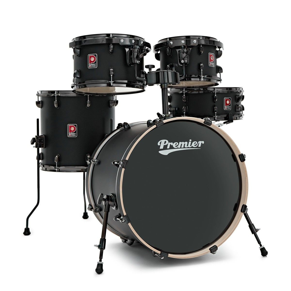 סט של 5 תופים "20 מבית Premier סדרה Fusion בצבע Matte Black
