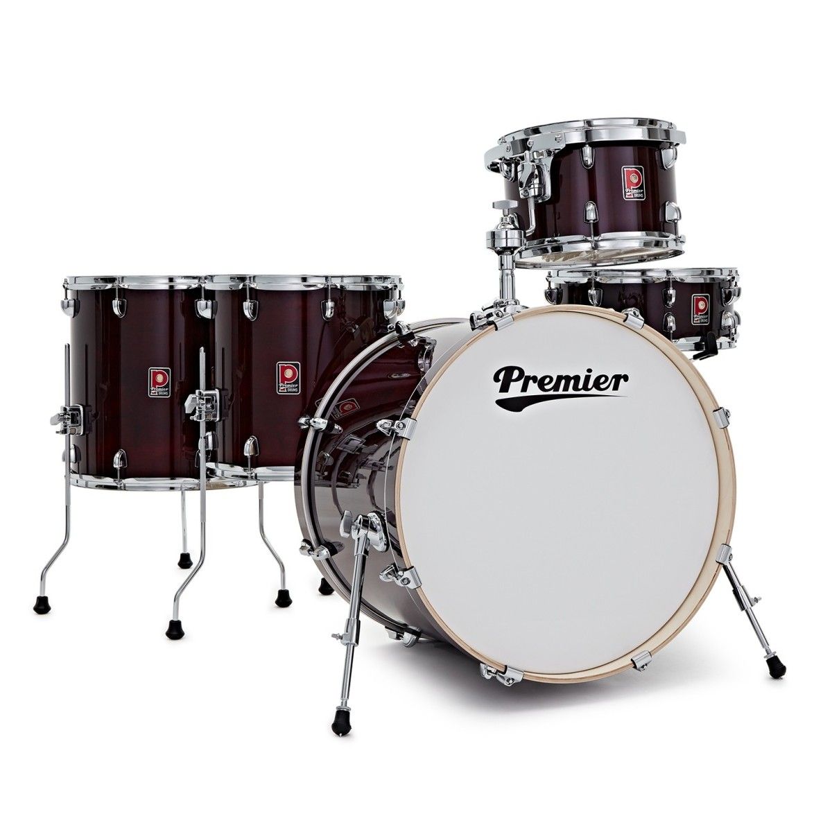 סט של 5 תופים "22 מבית Premier סדרה Artist בצבע Cherry Red