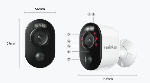 מצלמת אבטחה חיצונית 8MP אלחוטית עם פנס וטעינה סולארית  דגם: Reolink Argus 3 Ultra