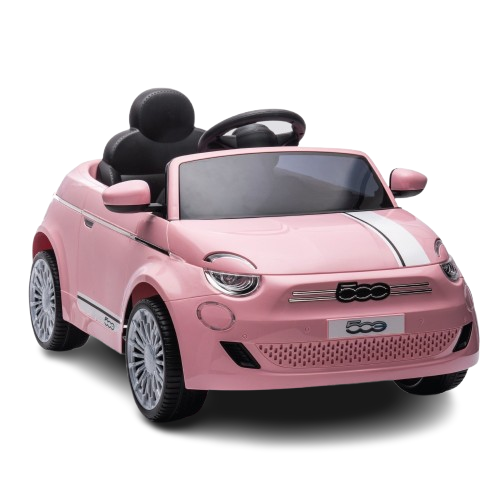 פיאט 500 ממונע 12V ורוד FIAT 500