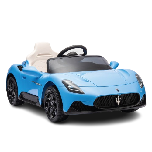 רכב מזראטי ממונע 12V כחול MAZERATI